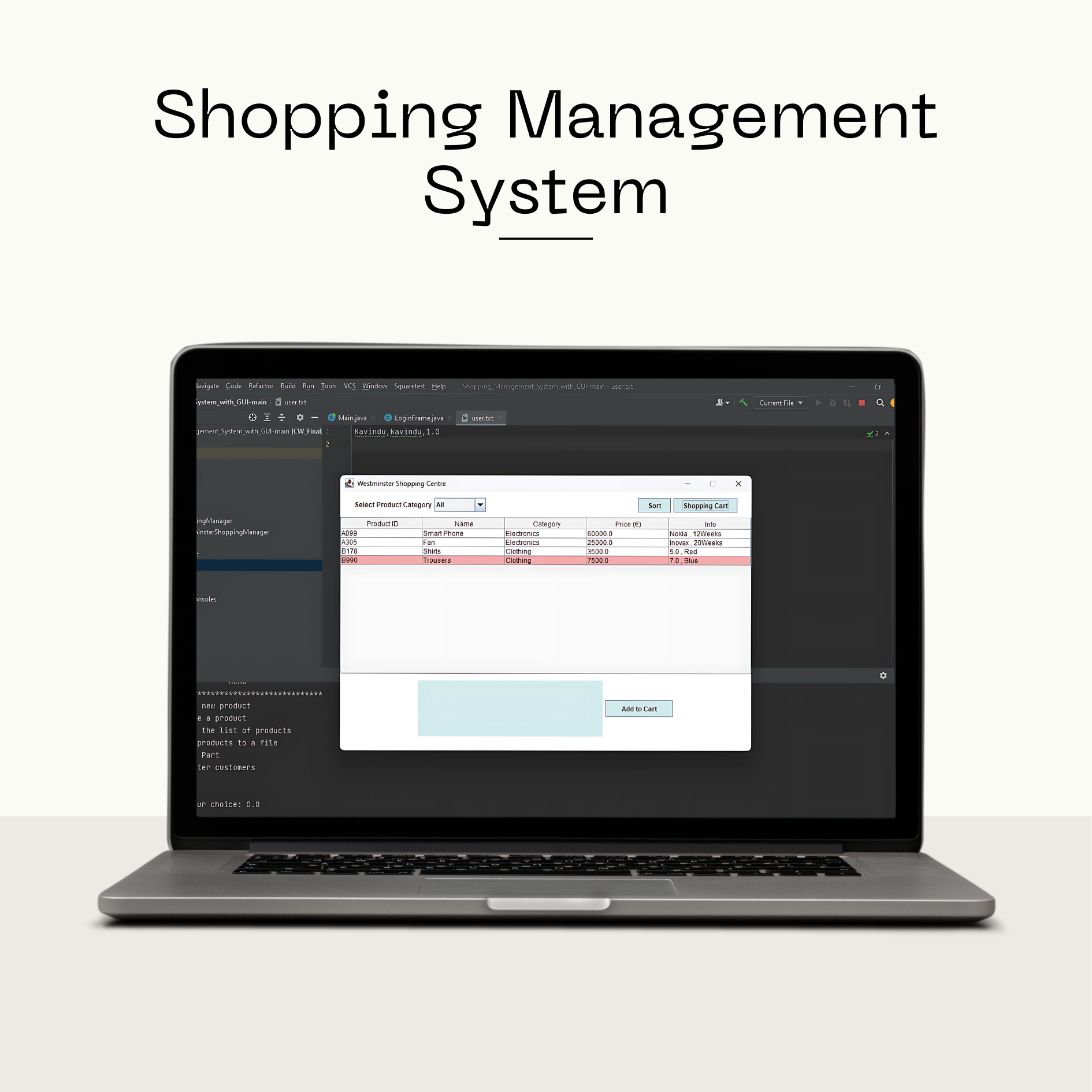 Shopping Management System